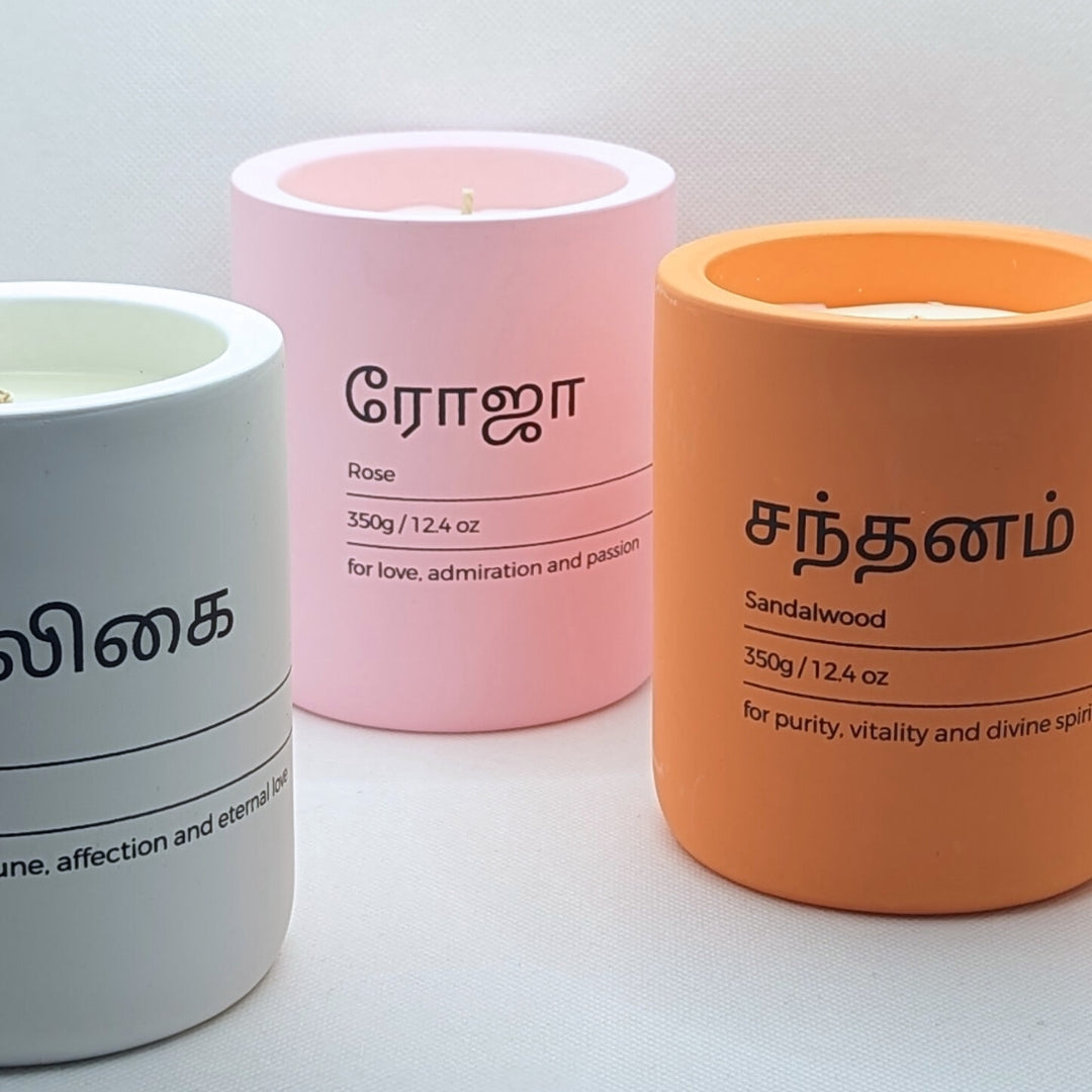 Tamil Scented Candles