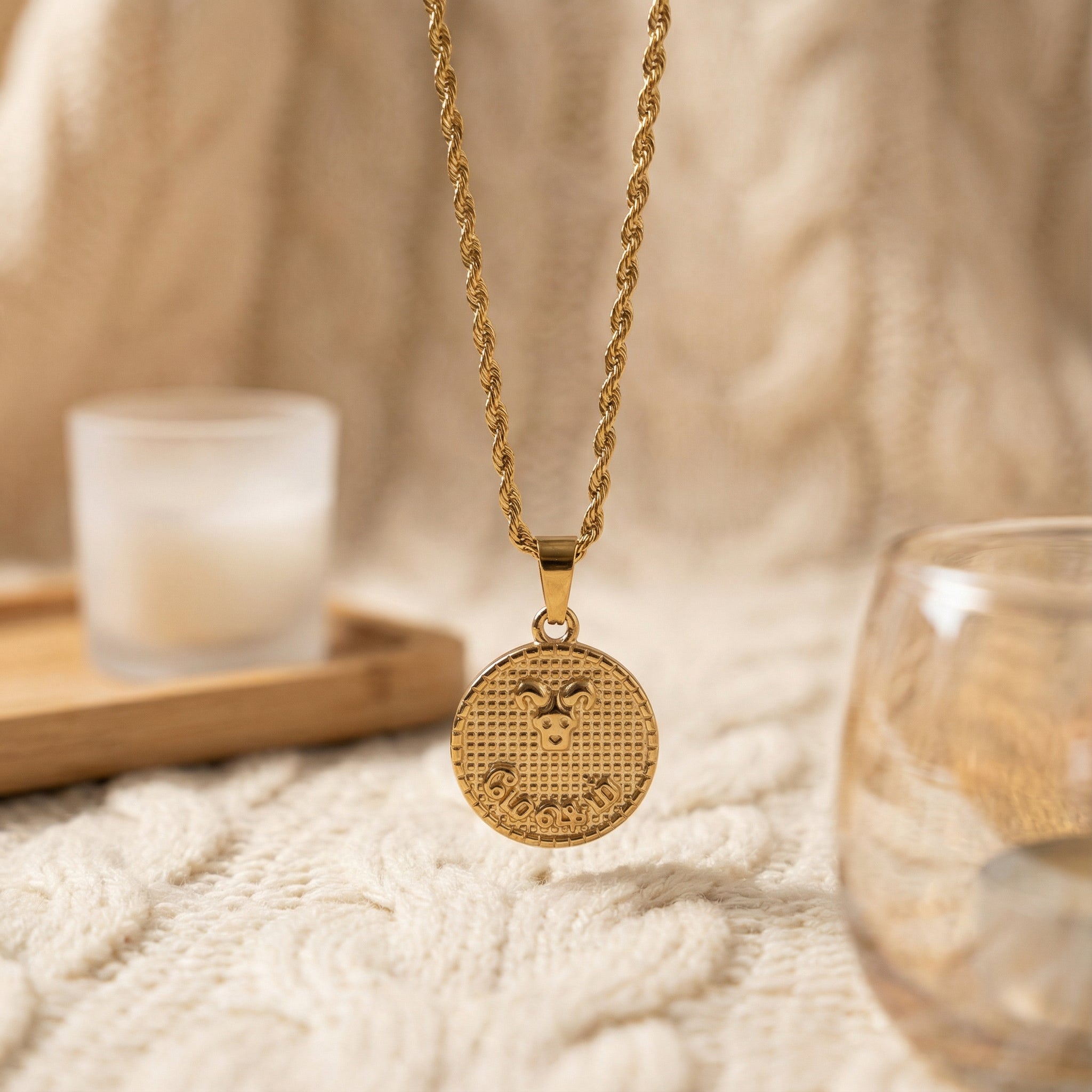 Tamil Astrology Sign Necklace