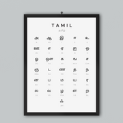 Tamil Alphabet Poster