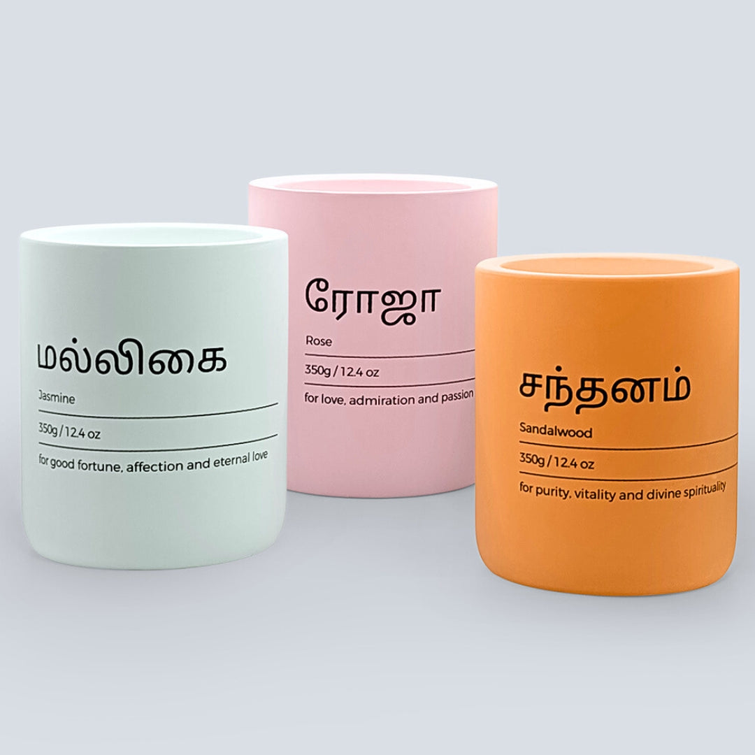 Tamil Scented Candles