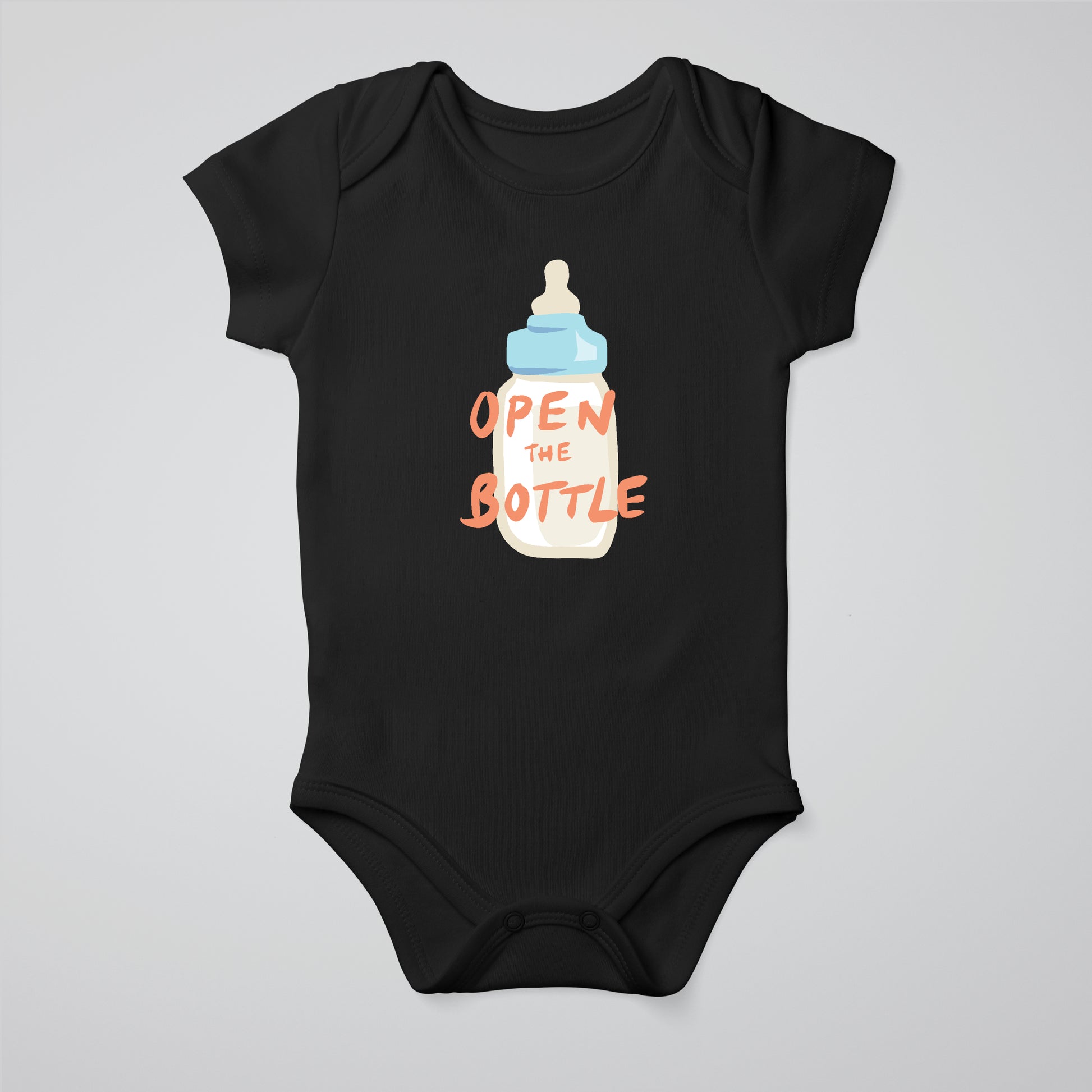 Open The Bottle Baby Bodysuit - Tamil Kadaii